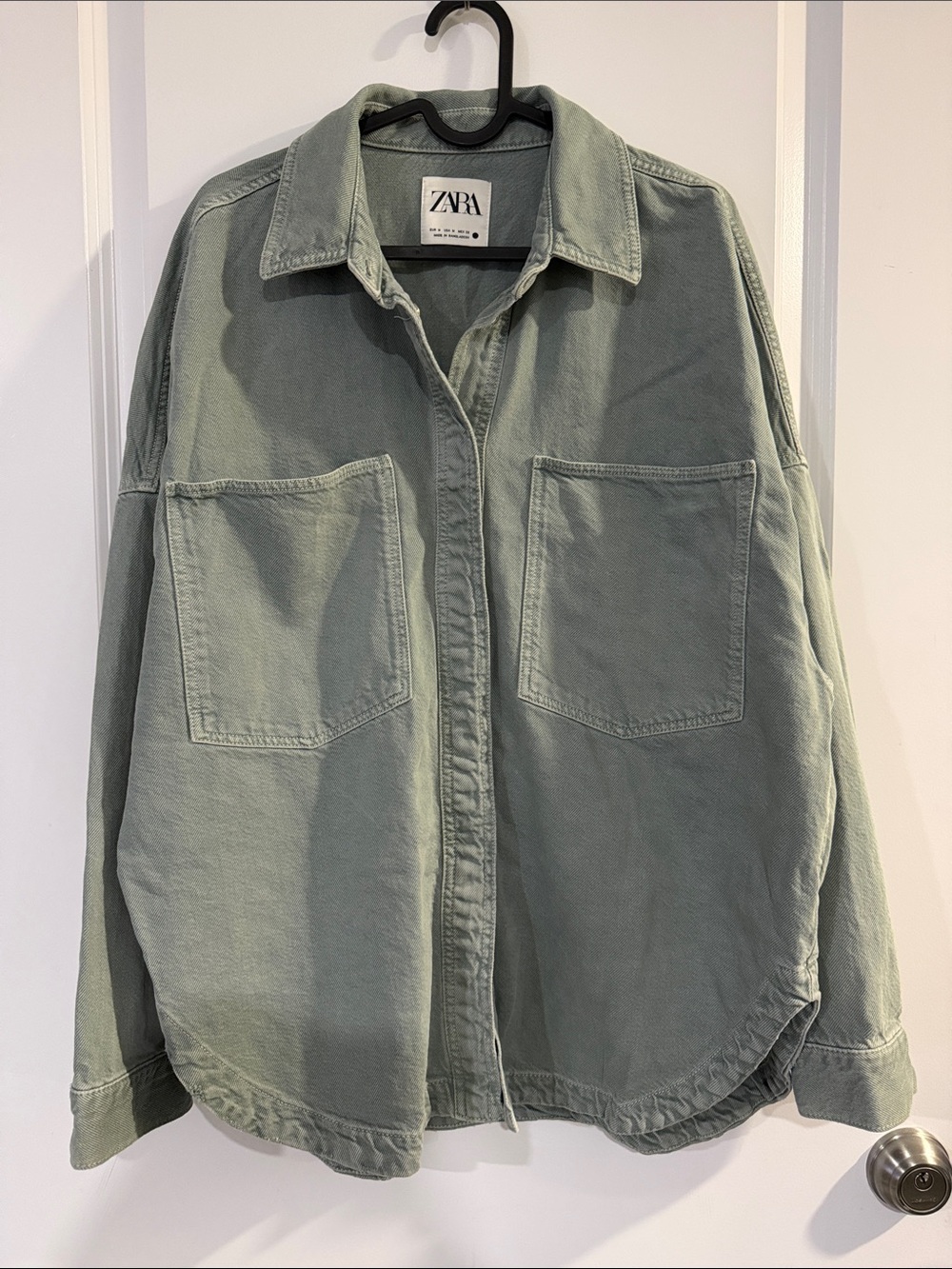 Zara 100% Cotton Button Down Casual Jean Overshirt Jacket - #76 - Picture 2 of 8